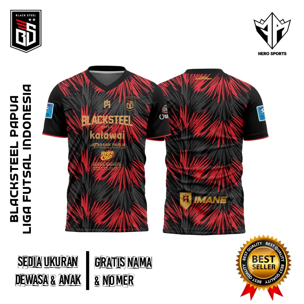 New Blacksteel Jersey 2023/24 Full Printing | Shopee Malaysia