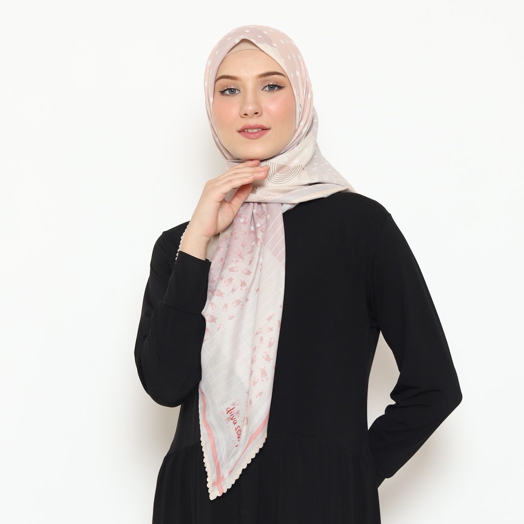 MERAH Hongdae SERIES - HA-NA Light Pink Pink Pink Diiva Scarf Motif ...