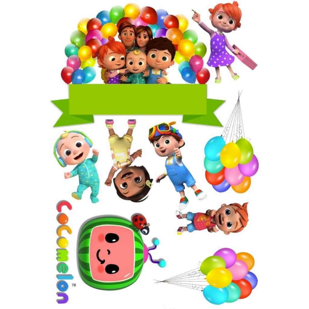 Cocomelon Character Birthday Cake Topper | Shopee Malaysia