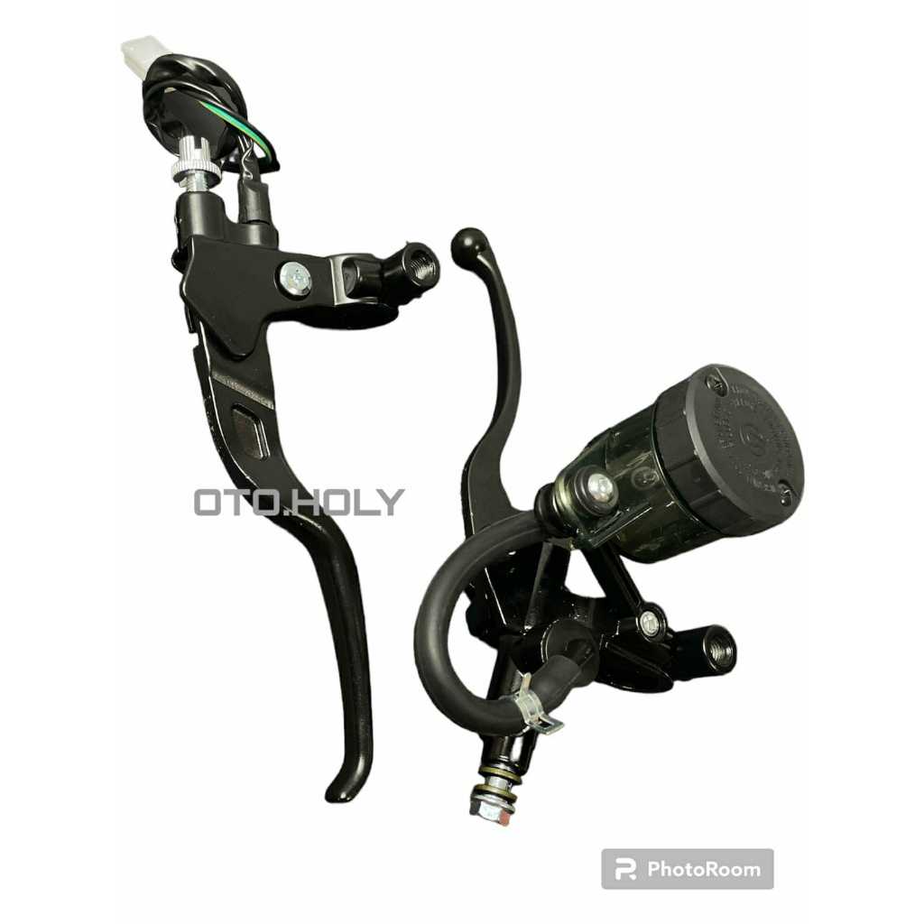 Brake master handle Left Clutch One set Right Tube big black universal ...