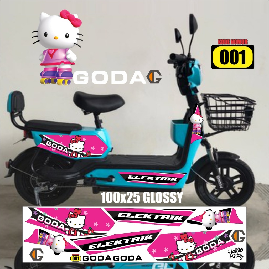 Electrical Bike Striping Sticker Temptation Variation ARS004 Hello ...