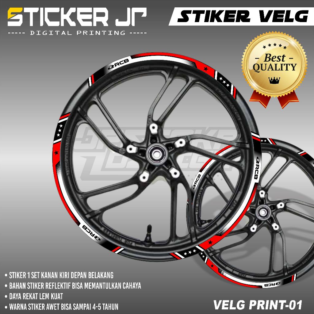 Princut Rim Cutting List Stickers - Rim Stickers for All Matic Beat ...