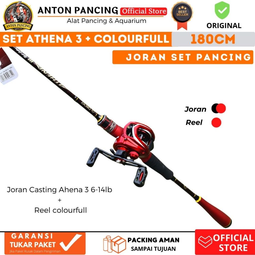 Combo Set 20/Combo Set 21】BaitCasting Reel Mesin BC with BC Fishing Rod  Joran Pancing/Spinning Reel with Spinning Rod