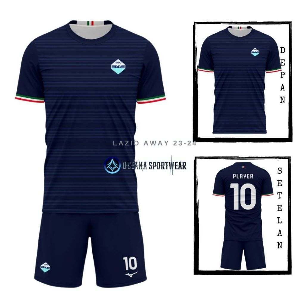 The Newest LAZIO AWAY JERSEY Football Shirt 2023-2024 FULL PRINTING ...