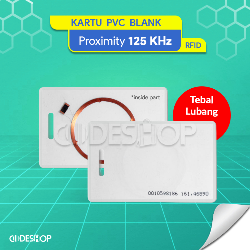 Proximity 125 KHz PVC Clamshell Blank Card Thick Hole TAG | Shopee Malaysia