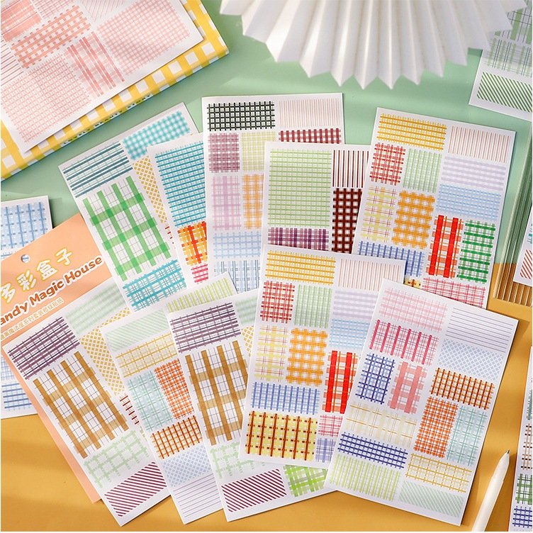 4 Sheets Of Square/Rectangle/Square/Rectangle Sticker/Decoration ...