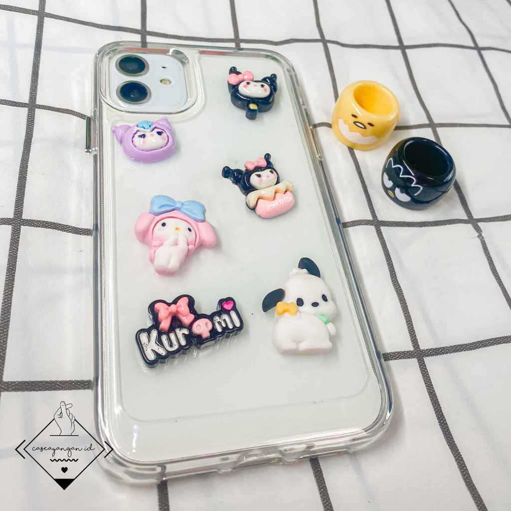 3D DIY HP Accessories Case Decoration (2) Cute Casing Stickers ...