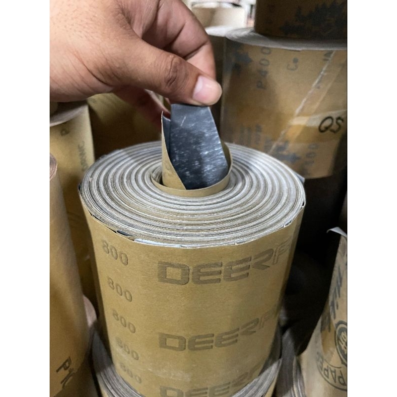 Deerfos GRIT 800,1000 50 METER Long STAINLESS STEEL Paper Sandpaper
