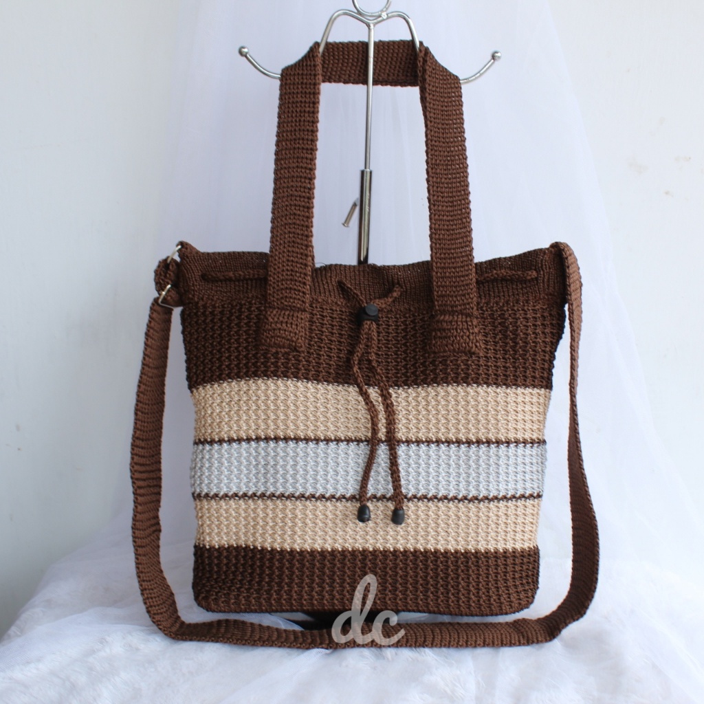 2 in 1 Knitting Handbag/Two model Knitting Sling Bag/Women's Knitted