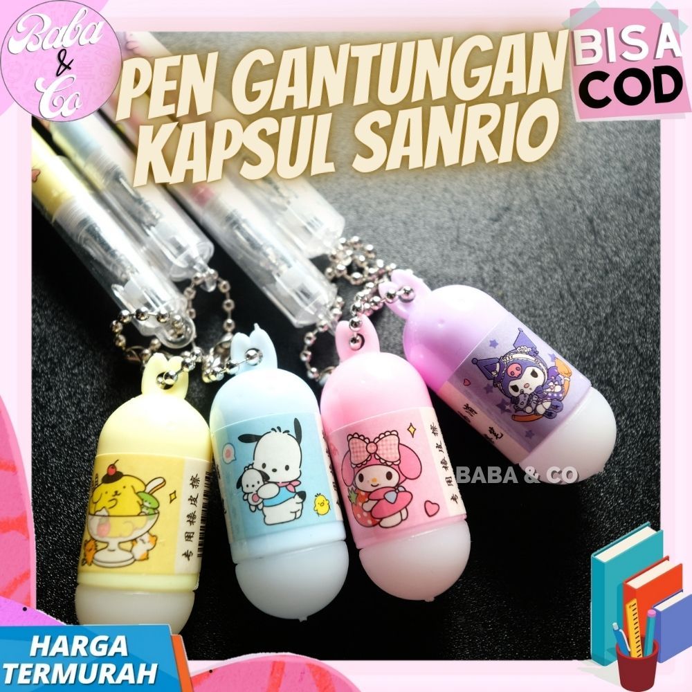 GANTUNGAN Sanrio PEN Unique Cute SANRIO Capsule Hanger PEN SANRIO ...