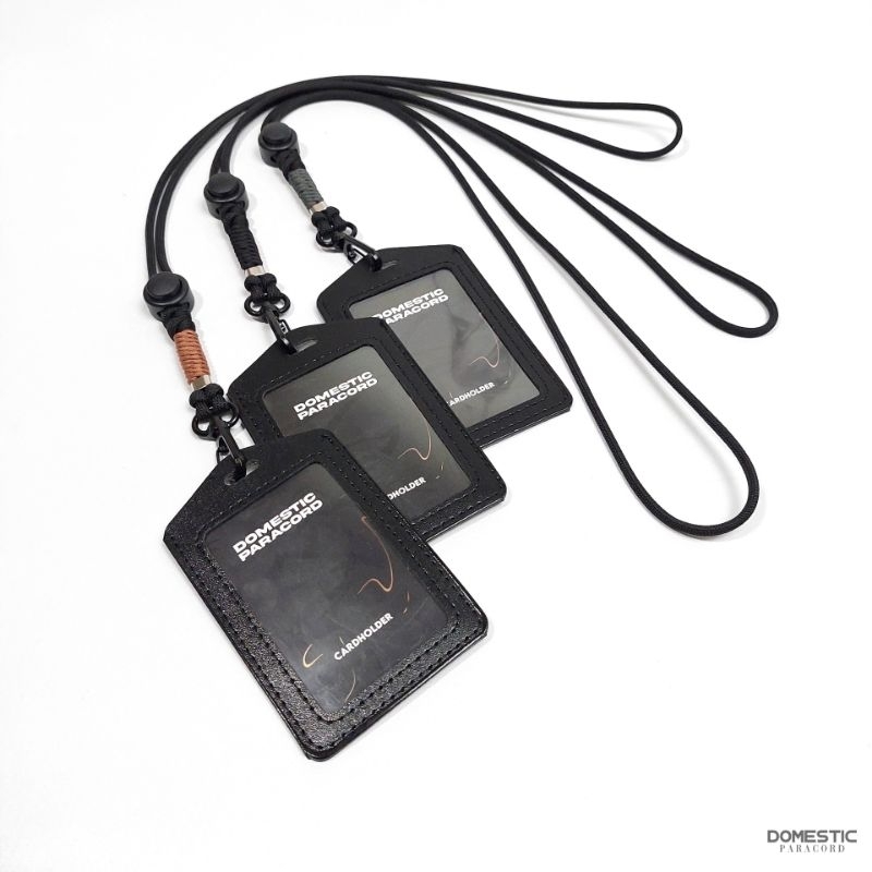 HP Lanyard id card holder leather paracord rope 4mm premium universal ...