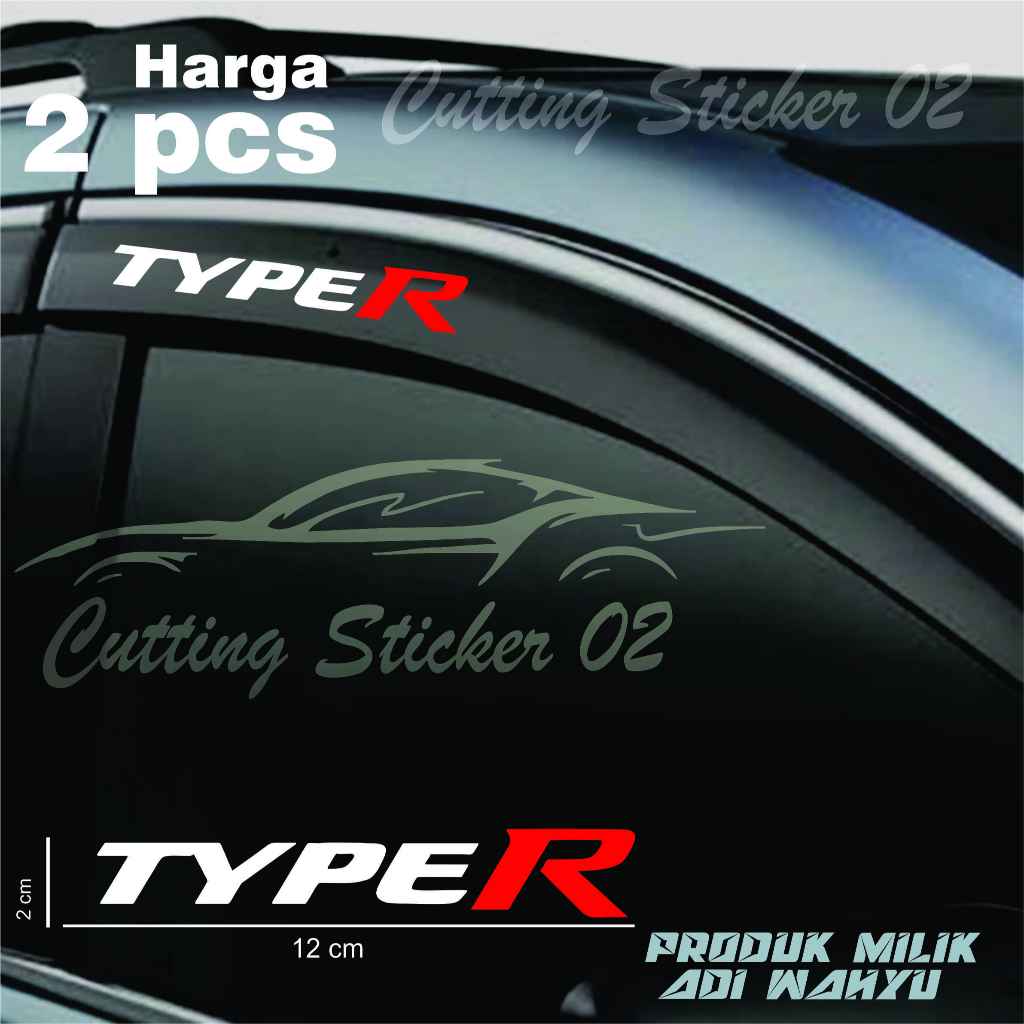 Honda type r Gutter sticker cover sticker cover Car Gutter honda type r ...