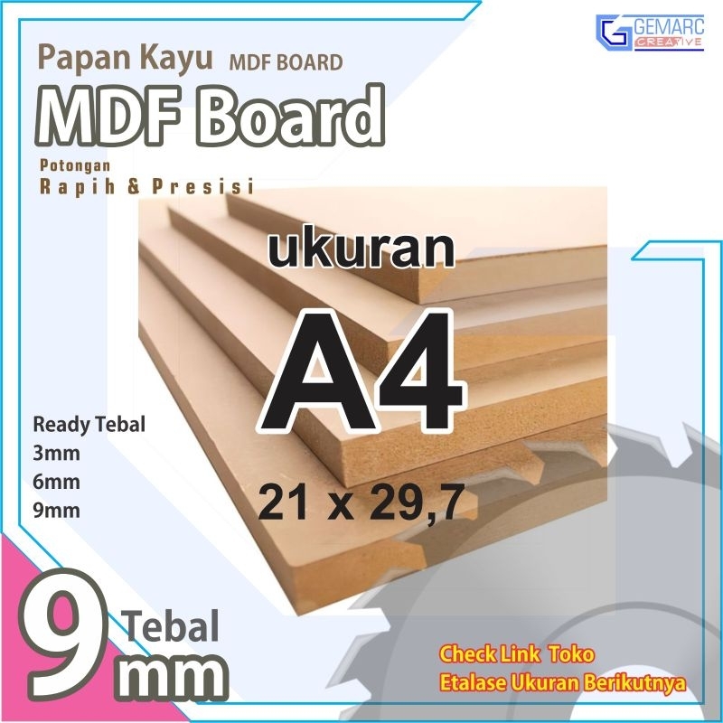 Mdf A4 - Mdf 9mm A4 Size | Shopee Malaysia