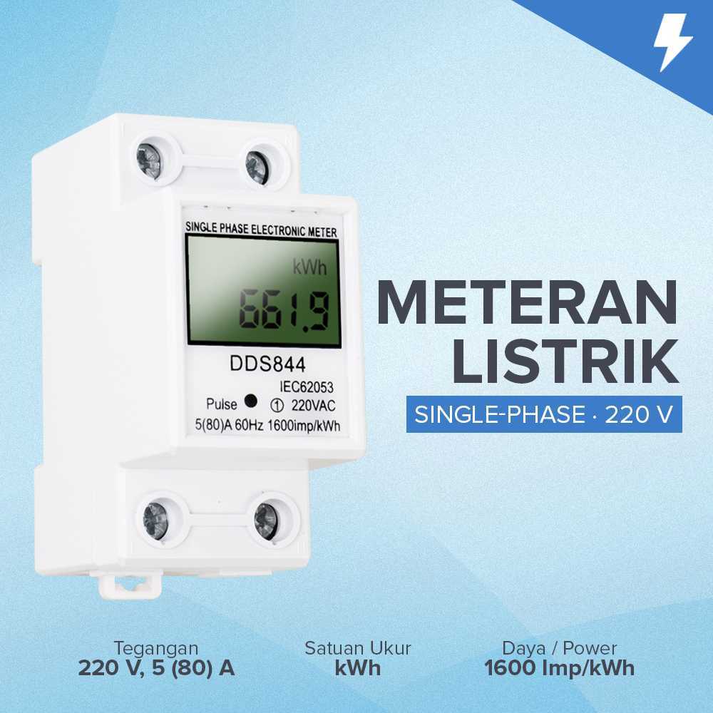Digital Electricity Meter kWh Meter Single-Phase 220v Electric