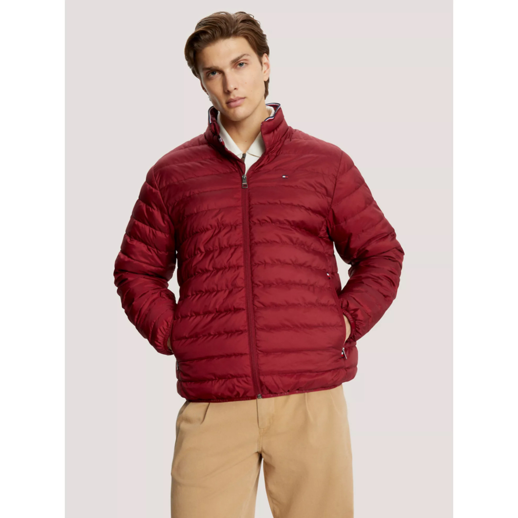 Tommy hilfiger red hot sale and black jacket