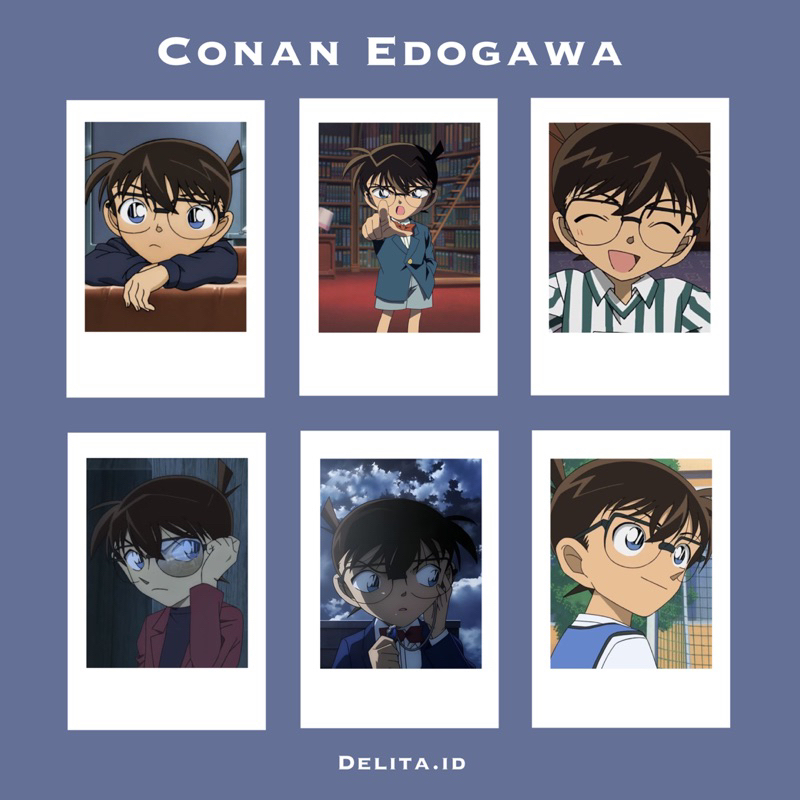Polaroid Anime Detective conan Edogawa conan sinichi kudo ai haibara ...