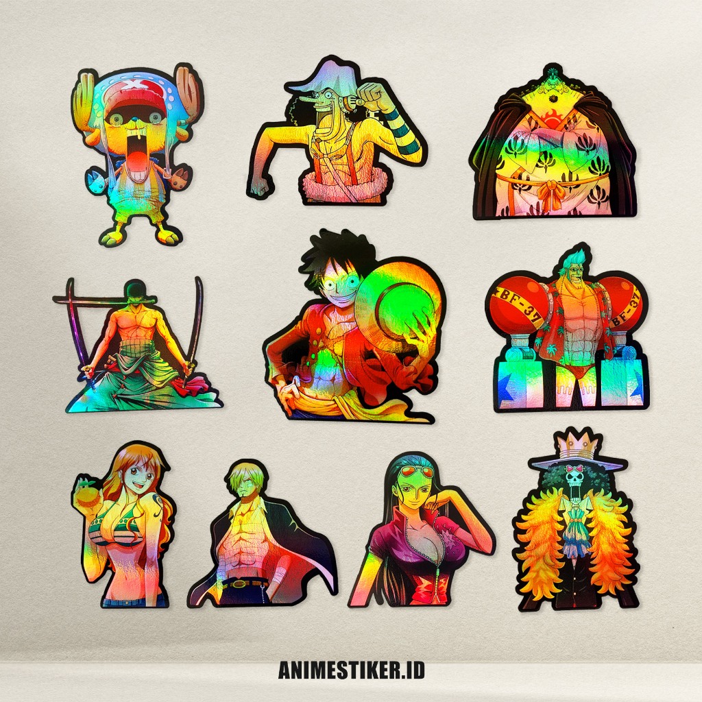 One Piece Anime Hologram Sticker Sticker Anime Sticker One Piece Anime