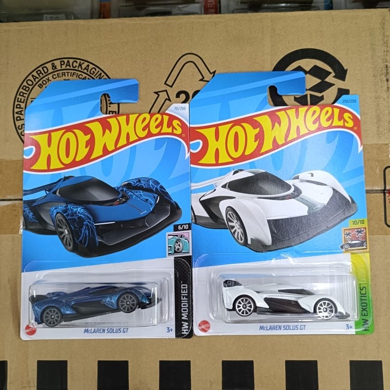 PUTIH Hot Wheels C24 McLaren Solus GT BLUE BLUE Lot C 2024 N23 white ...