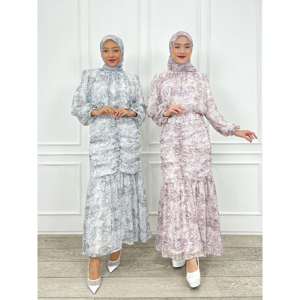Ayana One Set Current Settings Eid Suit Include Hijab Shopee