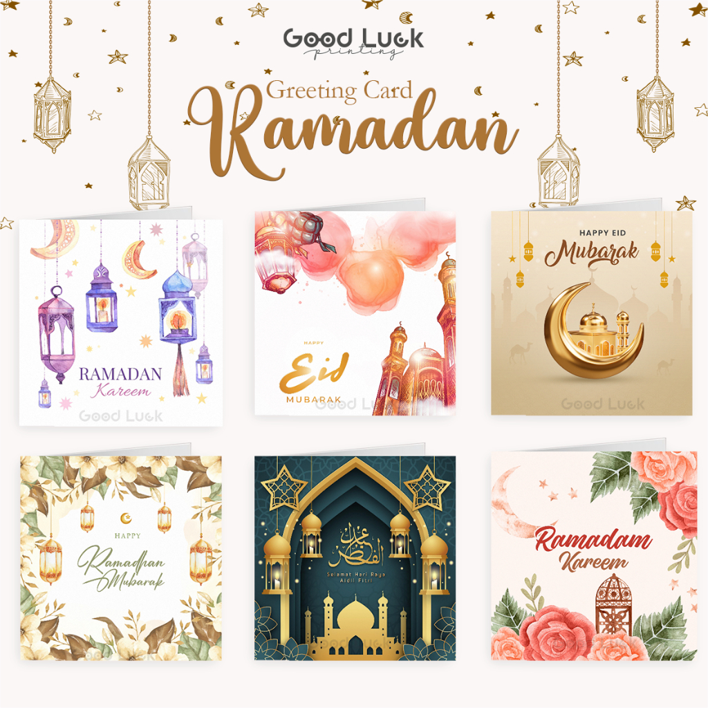 Eid GREETING Cards RAMADAN Folding RAMADAN CARD GREETING Cards RAMADAN