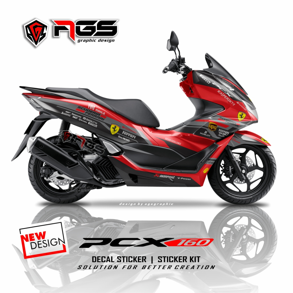 Decal HONDA PCX160 FULL BODY/DECAL Sticker PCX 160 /decalpcxagsgraphic ...
