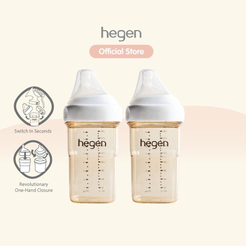 Popyum Bottle Hegen PCTO Feeding Bottle PPSU-240ml/8oz(Double