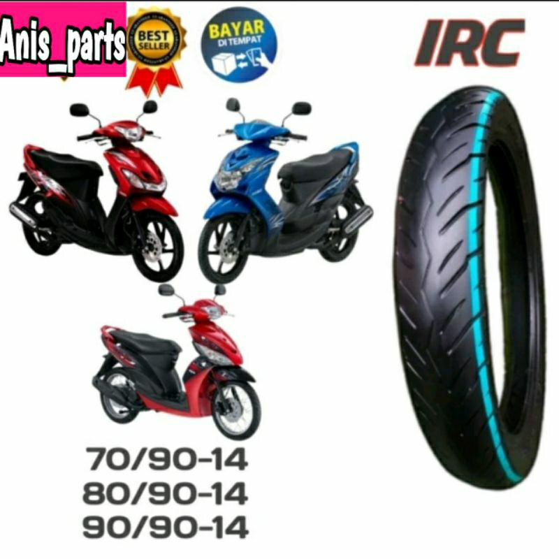 Mio Ring 14 Beat Vario Spacy Motorcycle Tires 70/90, 80/90 & 90/90 IRC