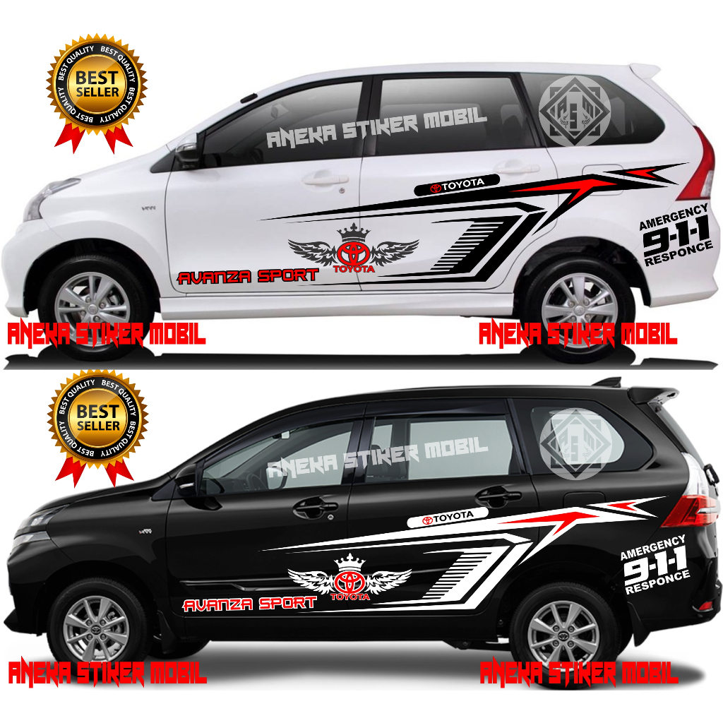 Avanza Car Sticker Avanza Sticker Latest Tribal Wing Model | Shopee ...