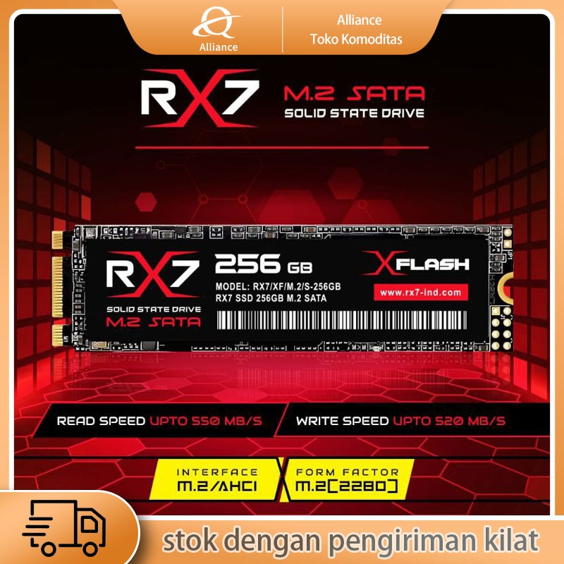 Official M2 SATA / M.2 SATA / M2SATA 256GB RX7 SSD (3 YEAR WARRANTY ...