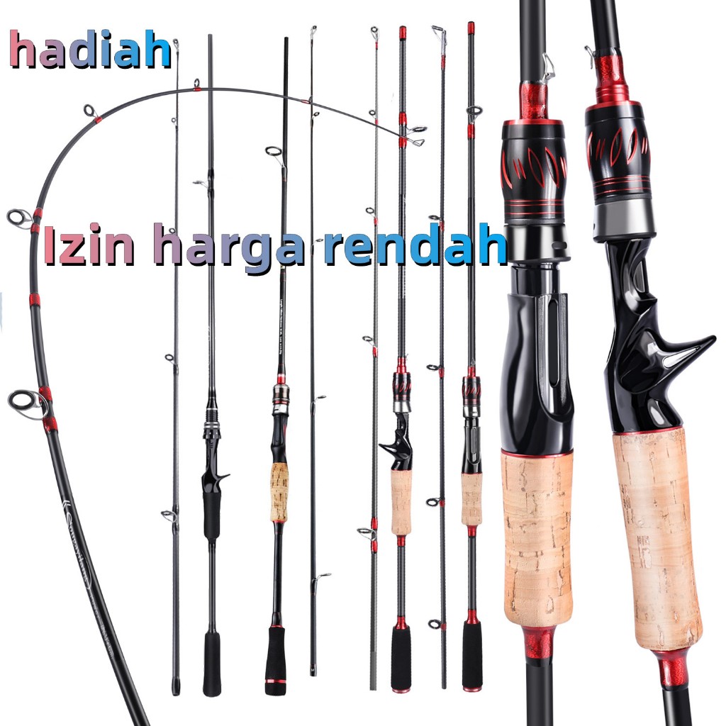 Sougayilang Fishing Rod 165/180/210cm Carbon BC Spinning Fishing