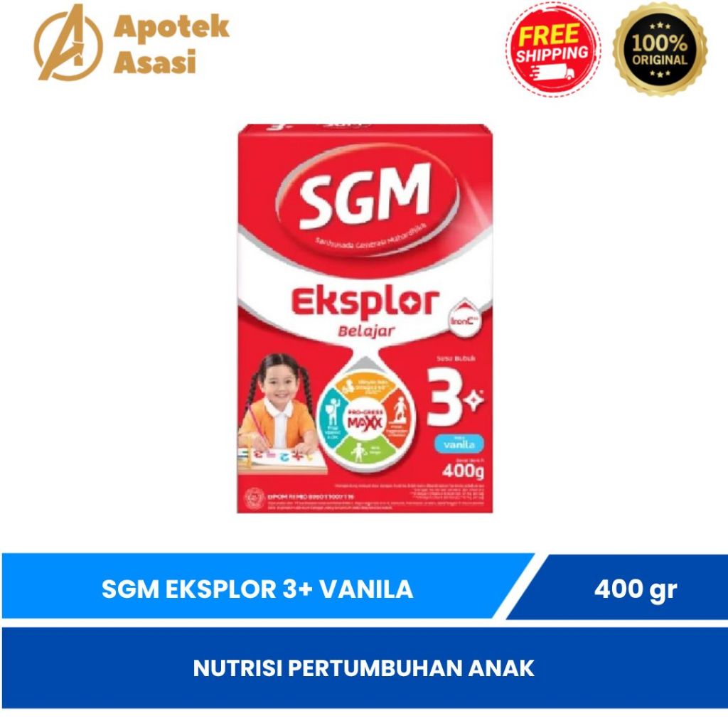 Sgm Explore 3+ Ages 3-5 Years VANILLA 400 GR BOX | Shopee Malaysia