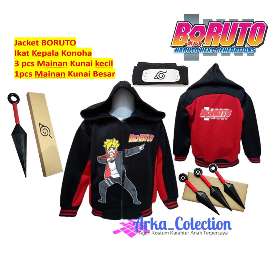 Naruto JACKET BORUTO Costume Complete | Shopee Malaysia