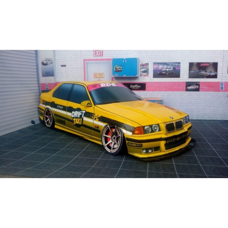 BMW E36 car papercraft pattern sheet 1:24 scale (OP-Ac7) | Shopee Malaysia