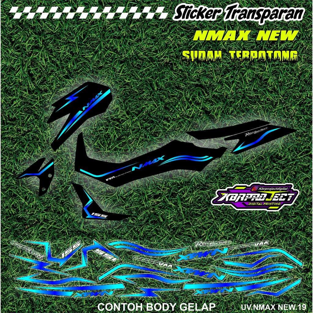 Nmax New Transparent Premium Transparent Striping Sticker Cool Motorcycle Trim Variations Yamaha