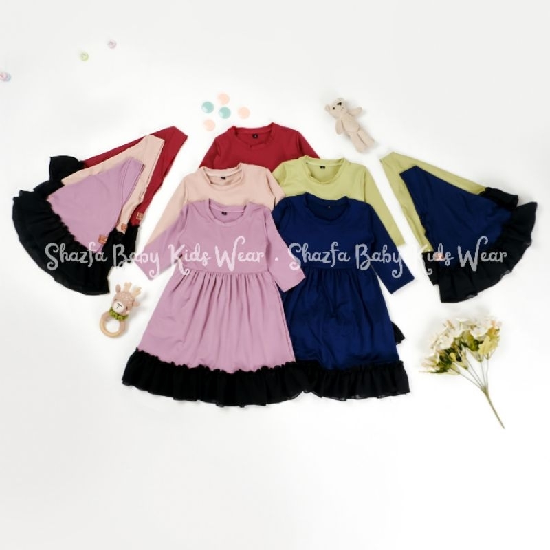 Newborn baby robe - 2 years / Girls' robe with free hijab / Almeera ...