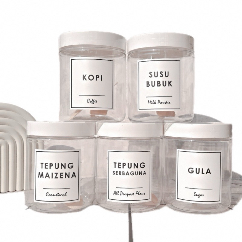 Kitchen Spice Jars Aesthetic Jars Spice Containers Free Stickers Free