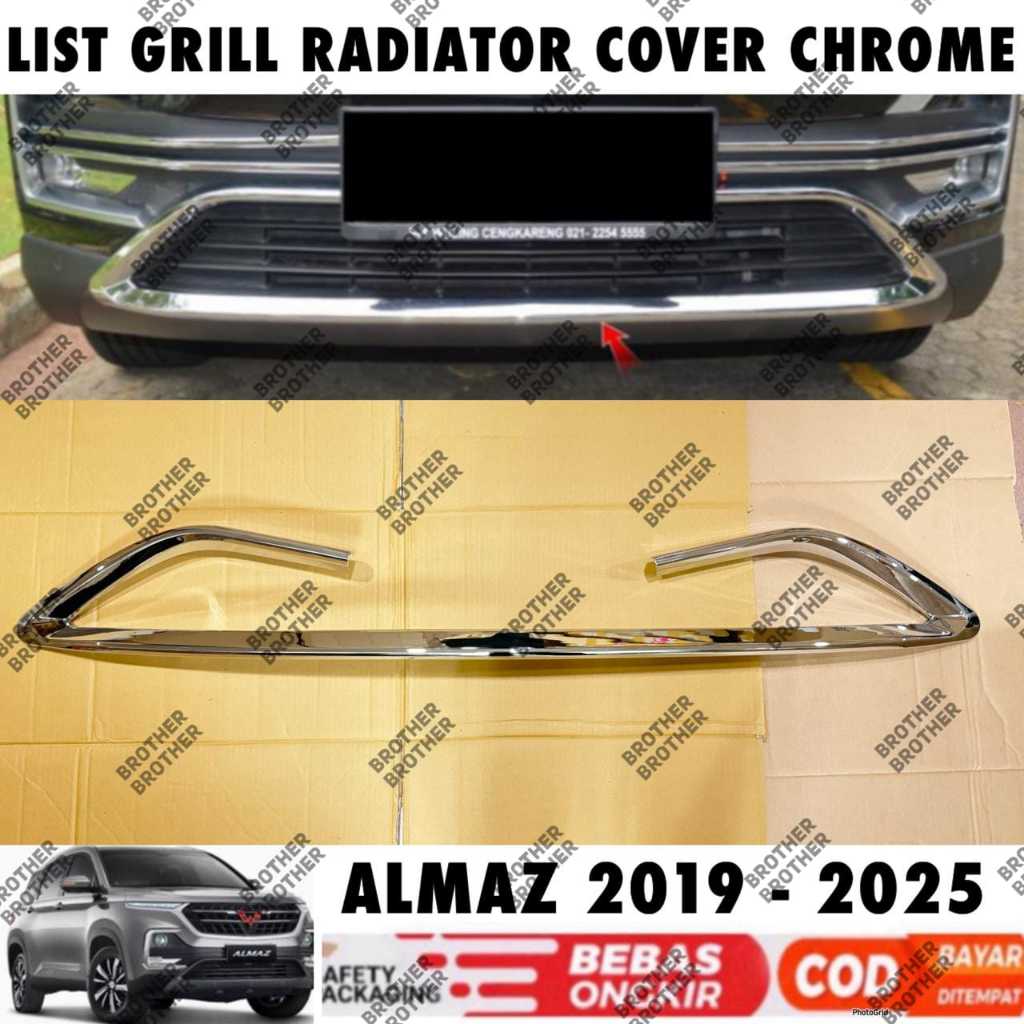 Wuling Almaz Lower Radiator Grill List 2019 2021 2023 2024 2025 Chrome ...