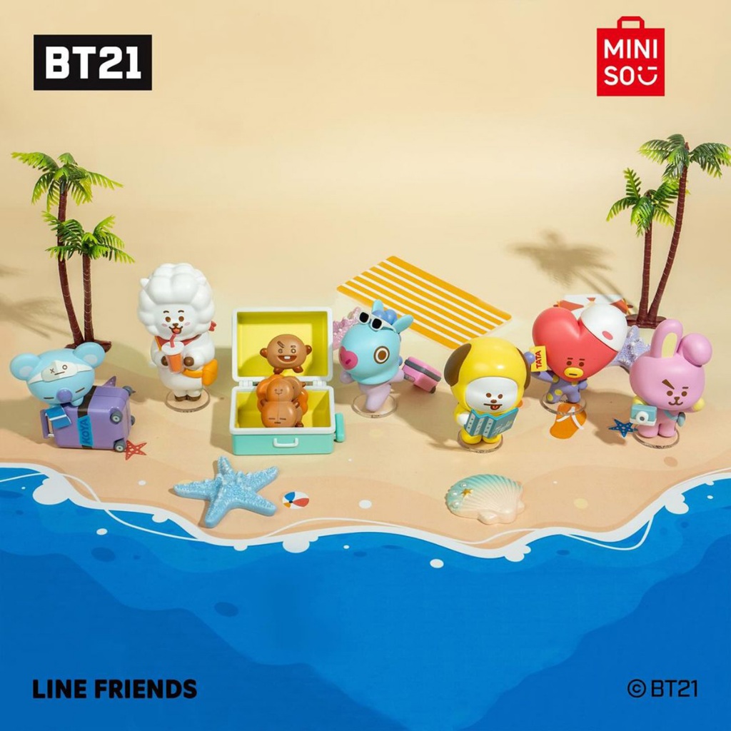 Miniso x BT21 Collection Blind Box Travel Diary Series Surprise Box ...