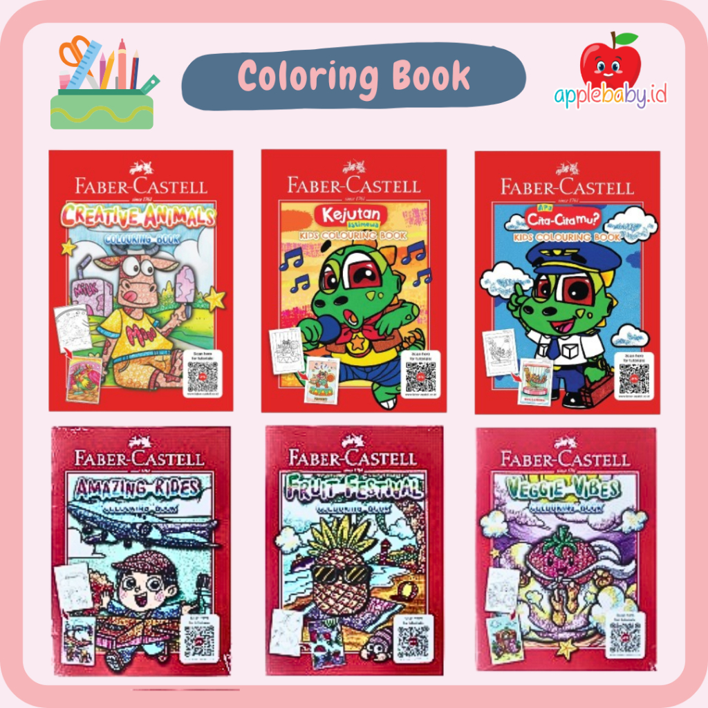 Faber Castell Coloring Book For Children With Various Motifs - Coloring ...