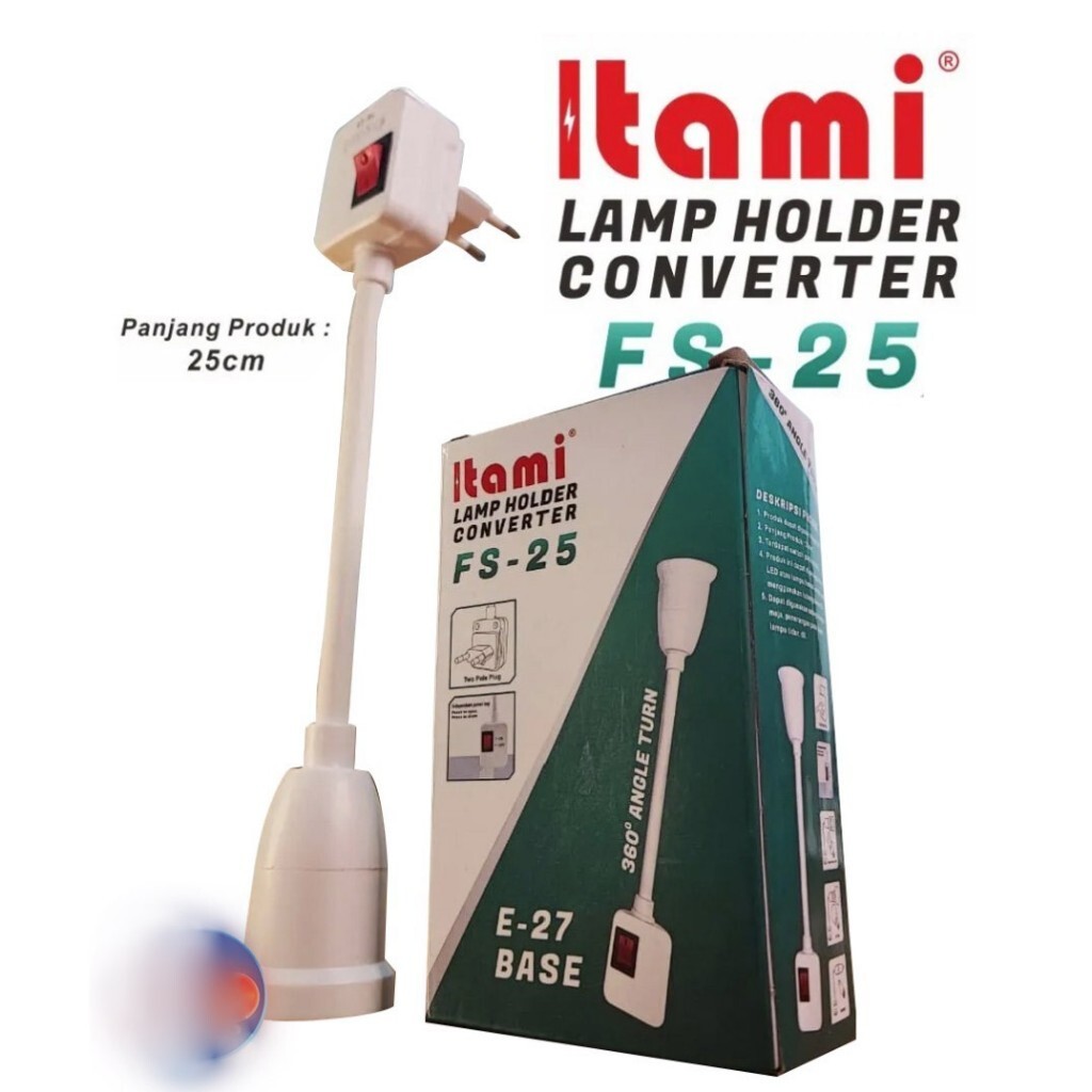 Itami E27 flexible fitting Light SOCKET ON OFF Switch/LAMP HOLDER ...