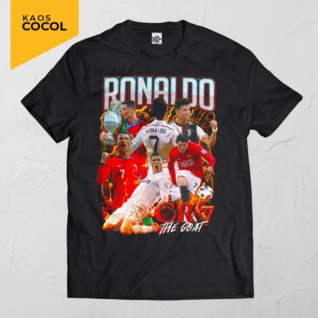 Cocol Store - Cristiano Ronaldo Design Bootleg T-Shirt | Shopee Malaysia