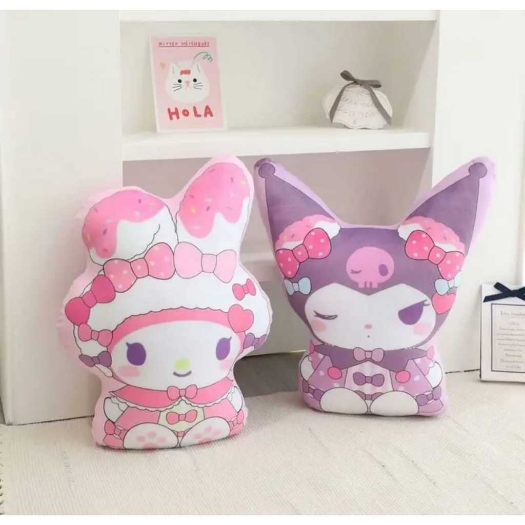 Sanrio character pillow 40cm kuromi my melody yelvo material | Shopee ...