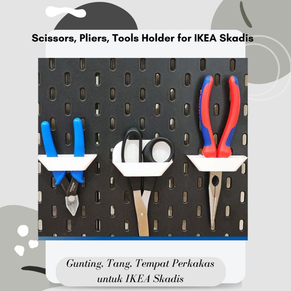 Scissors, Pliers, Tools Holder for IKEA Skadis/Scissors, Pliers, Tool ...
