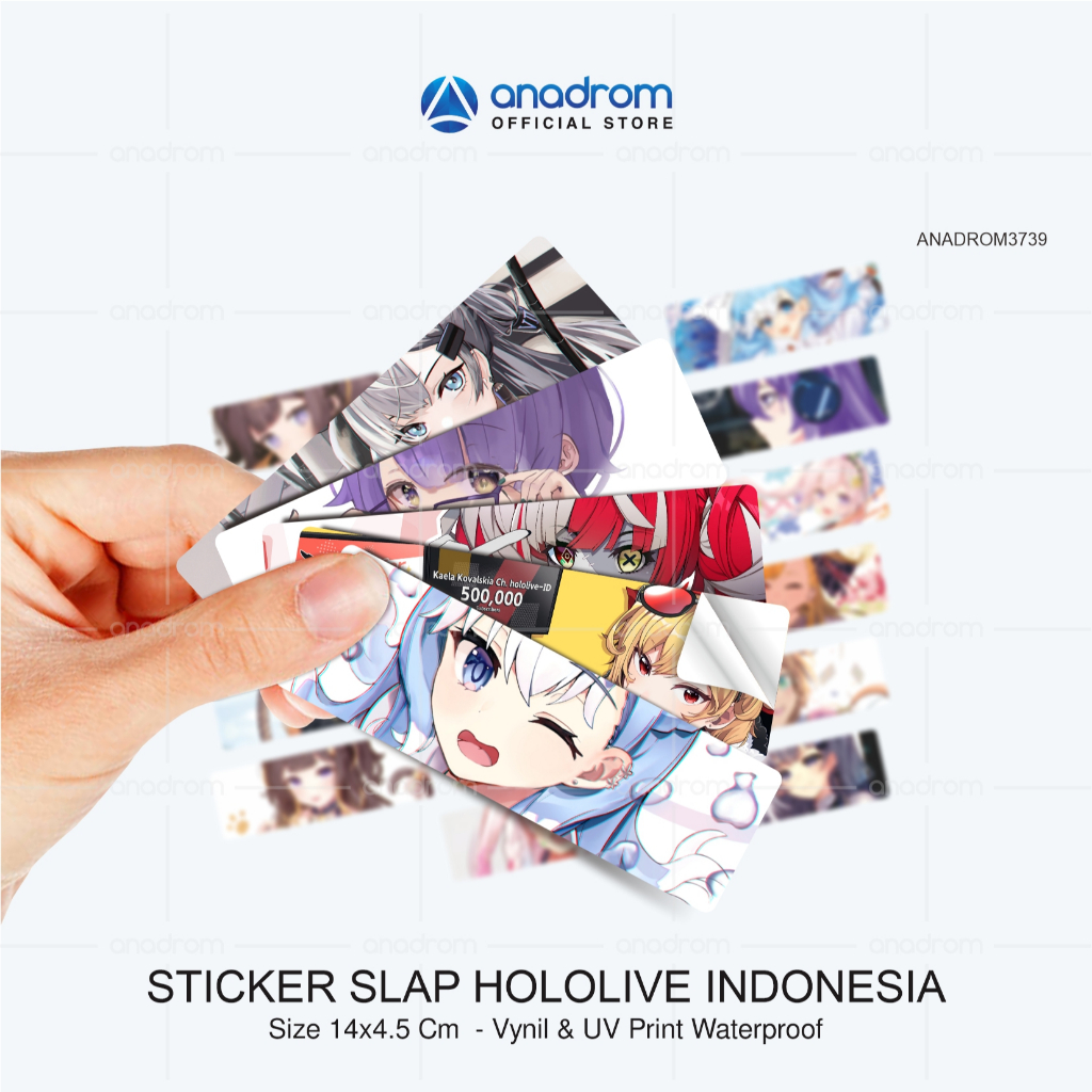 Hololive Indonesia Slap Sticker | Hololive Indonesia Waterproof Slap ...