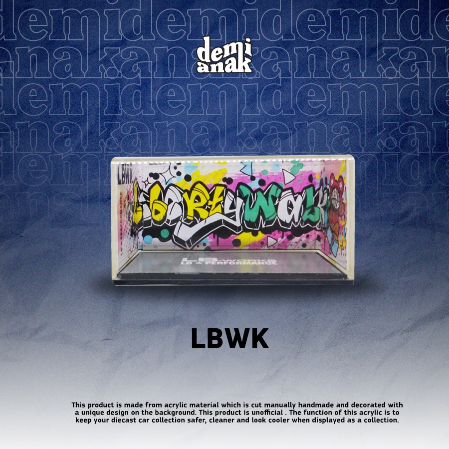 Liberty Walk LBWK Grafitti Diecast Acrylic Box | Shopee Malaysia