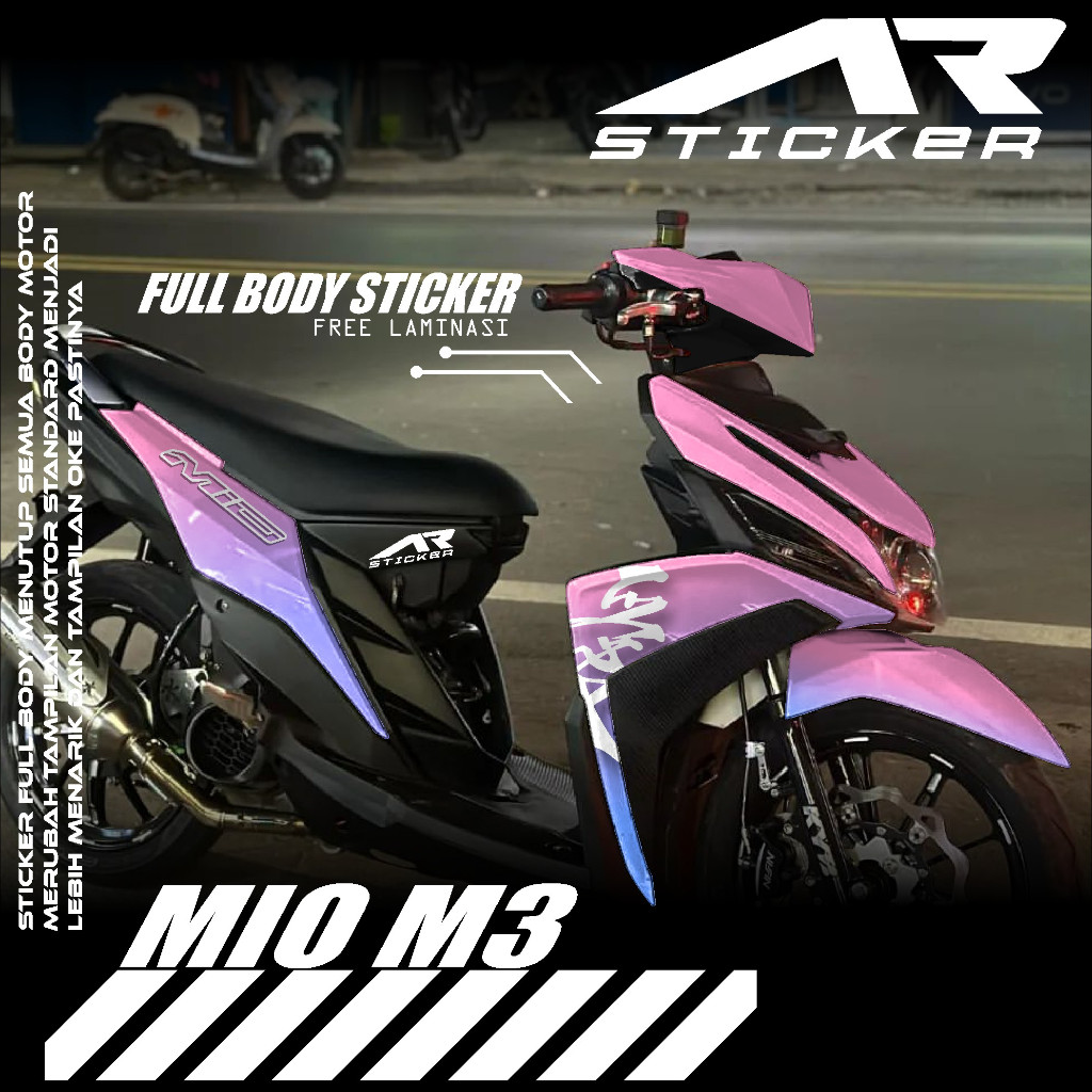 Decal Sticker Striping MIO M3 125 MIO Z Full Body - Sticker Lis Body ...