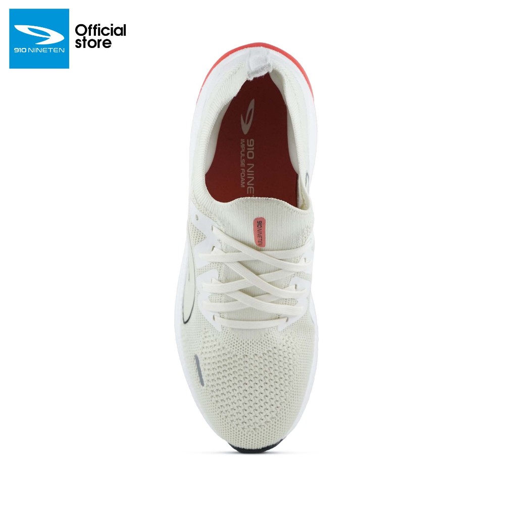MERAH 910 Nineten Kishi Run Active Running Shoes Light grey Red Shopee Malaysia