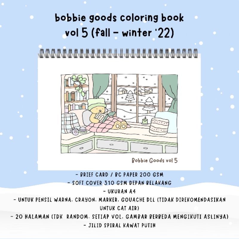 Bobbie Goods Coloring Book Vol 5 Fall Winter '22 20 pages BC paper ...