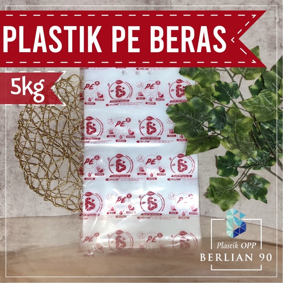 Pe rice plastic 5 kg clear plastic rice 5kg rice | Shopee Malaysia