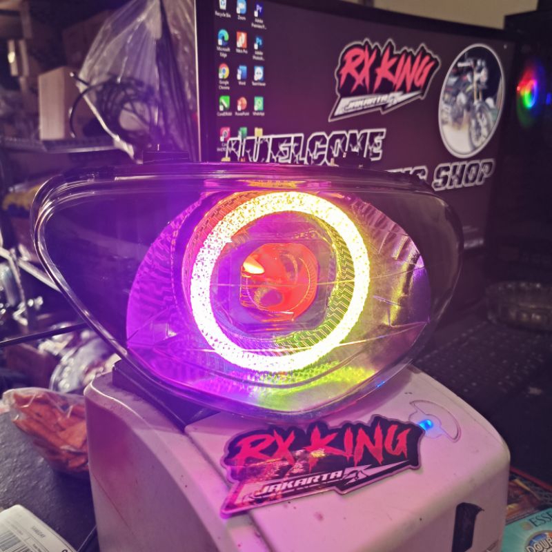 MIO SPORTY MIO OLD BILLED MATRIX X1 SHROUD CRISTAL RGB HEADLIGHTS ...